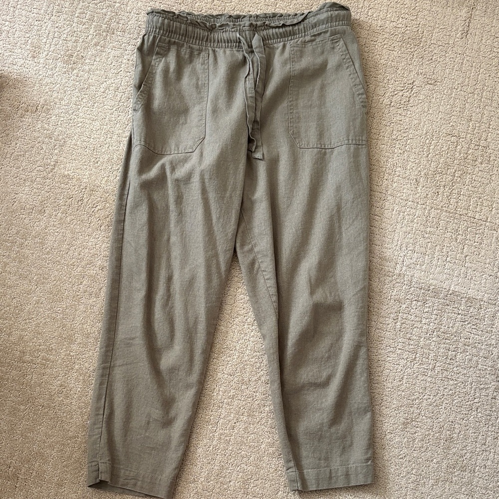 Women’s Casual Drawstring Pants - Olive